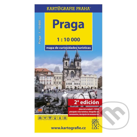 Praga - Mapa de curiosidades turísticas /1:10 tis., Kartografie Praha