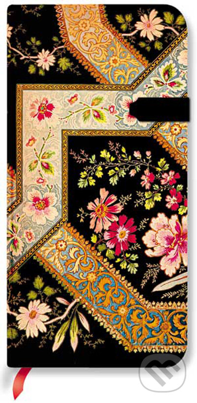 Paperblanks - adresár Filigree Floral Ebony, Paperblanks
