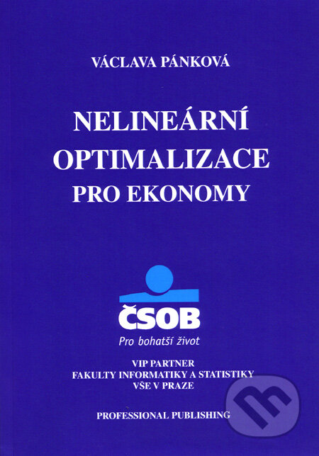 Nelineární optimalizace pro ekonomy - Václava Pánková, Professional Publishing, 2009