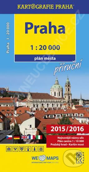 Praha 1:20 000, Kartografie Praha, 2017