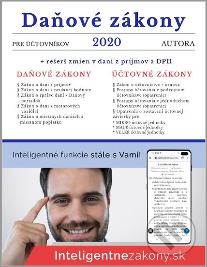 Daňové zákony 2020 pre účtovníkov, Porada s.k., 2020