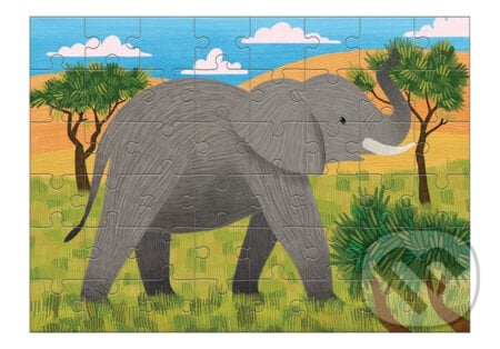 Puzzle mini: Slon africký, Mudpuppy, 2020
