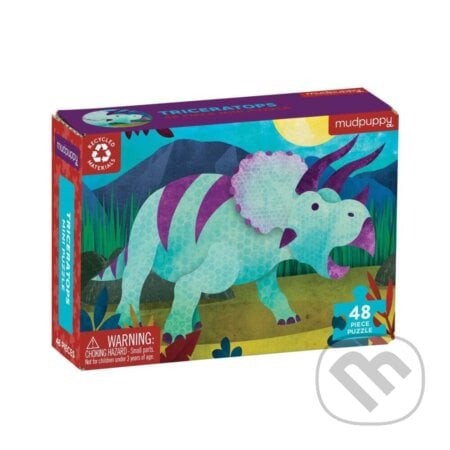 Puzzle mini: Triceratops, Mudpuppy, 2020