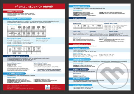 Přehled slovních druhů s gramatickými pravidly (Přehledová tabulka učiva) - kniha z kategorie 2. stupeň