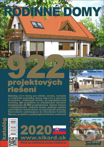 Rodinné domy 2020 (922 projektových riešení)