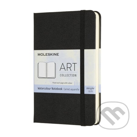 Moleskine - malý akvarelový skicár (čierny), Moleskine, 2020