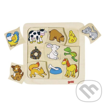 Puzzle: Čo jedia? - hra z kategorie Maxi dílky