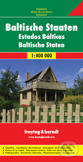 Baltische Staaten 1:400 000 (Automapa - Platná do r. 2019)