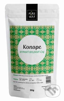 Konope - sypaný bylinný čaj, Pure Way, 2020