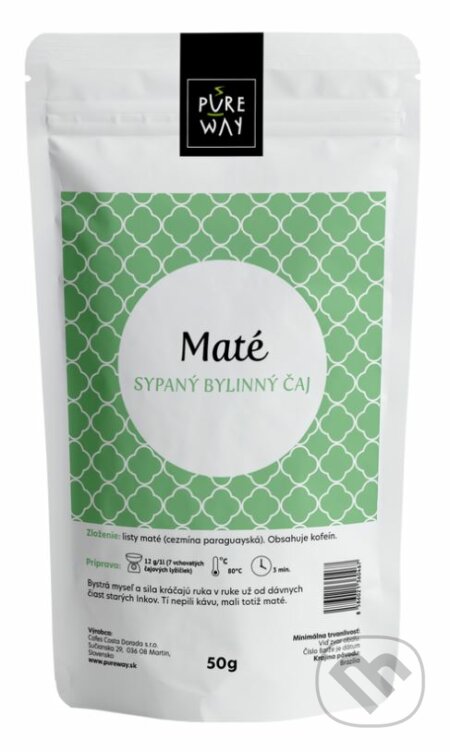 Maté - sypaný bylinný čaj - Brazília, Pure Way, 2020