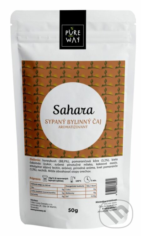 Sahara - sypaný bylinný čaj aromatizovaný, Pure Way, 2020