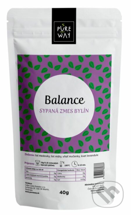 Balance - sypaný bylinný čaj, Pure Way, 2020