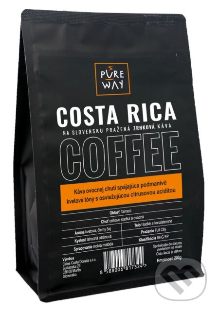 Costa Rica (Odrodová zrnková káva 200g)