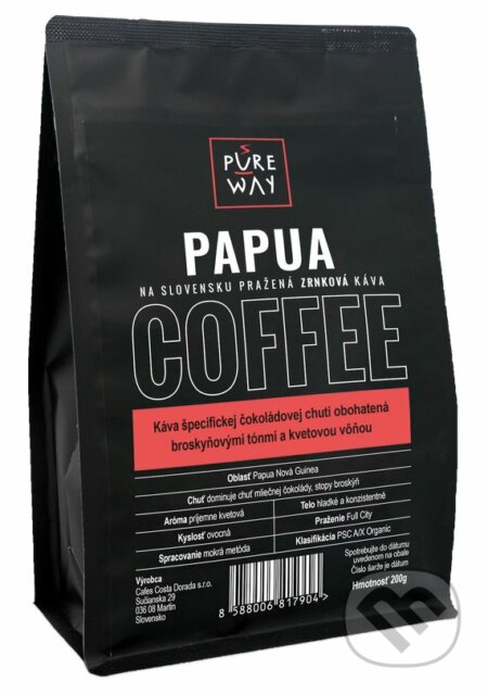Papua (Odrodová zrnková káva 200g)