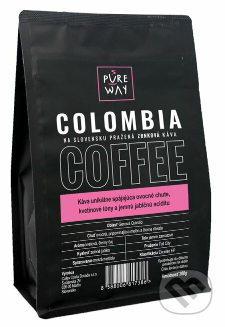 Colombia (Odrodová zrnková káva 200g)