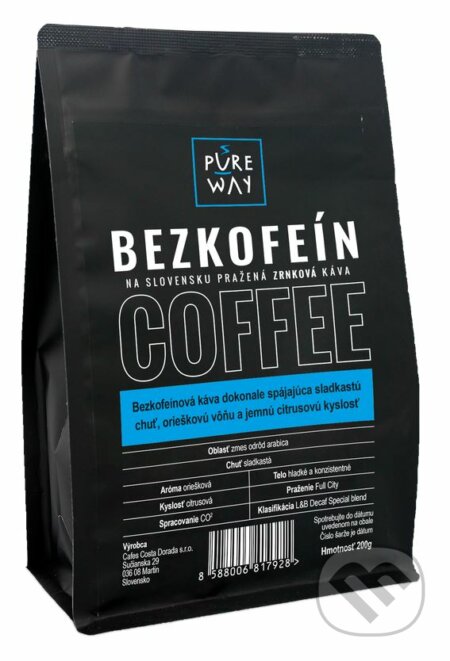 Bezkofeín (Bezkofeínová zrnková káva 200g)