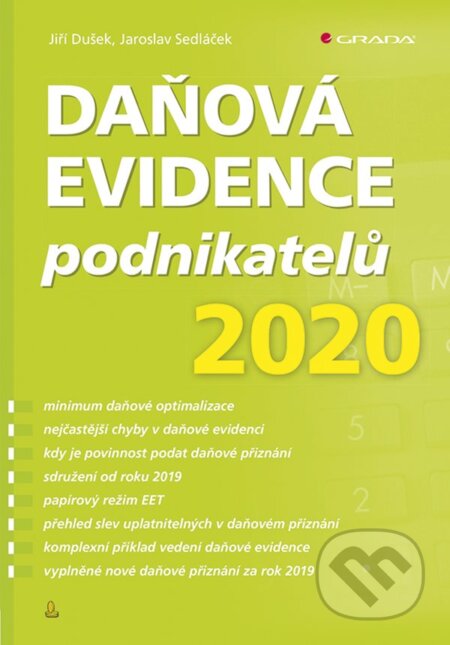 Daňová evidence podnikatelů 2020 - Jiří Dušek, Jaroslav Sedláček, Grada, 2020