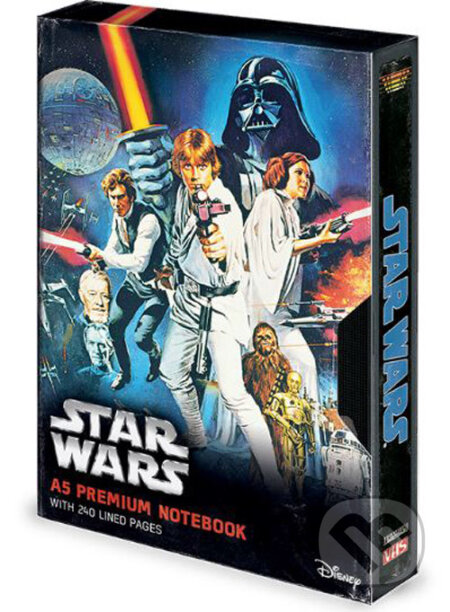 Poznámkový A5 blok Star Wars: A New Hope VHS, Star Wars, 2020