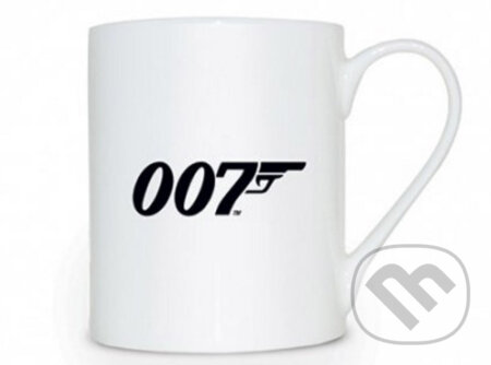 Biely keramický hrnček James Bond 007: Logo (). , 2015