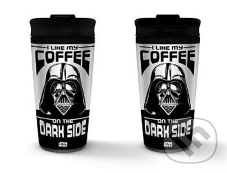 Nerezový cestovný hrnček Star Wars: I Like My Coffee On The Dark Side - 