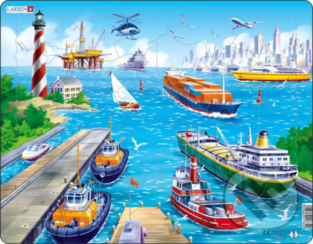 Pristav a lode (US2) - puzzle z kategorie Maxi dílky