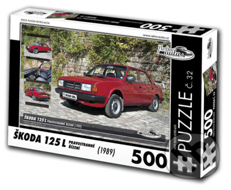 Puzzle: ŠKODA 125 L pravostr. řízení (1989) (KB Barko)