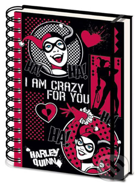 Blok-zápisník A5 DC Comics - Harley Quinn: I Am Crazy For You, Fantasy, 2020