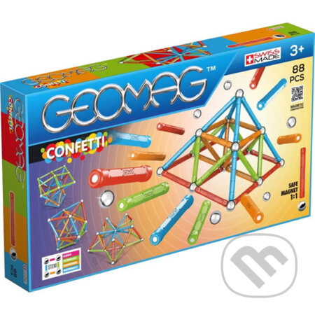 Geomag Confetti 88 dílků, Geomag, 2020