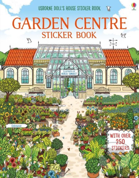 Garden centre sticker book, Usborne, 2019