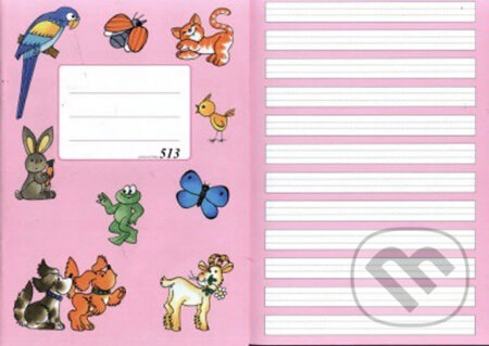 Sešit k písance (513 s pomocnými linkami)