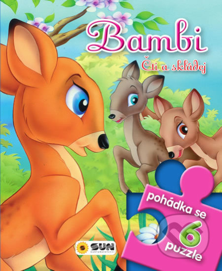 Pohádkové čtení s puzzle - Bambi čti a skládej, SUN, 2020