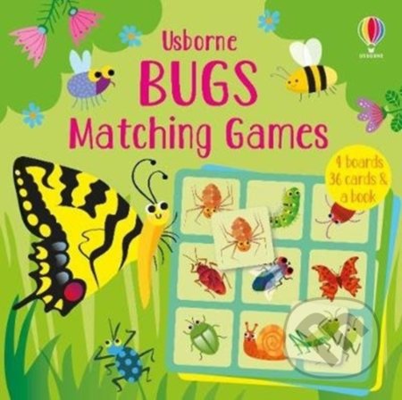 Bugs Matching Games - Kate Nolan, Gareth Lucas (ilustrácie), Usborne, 2020