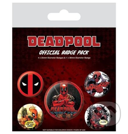 Sada odznakov Deadpool - Outta the Way, Fantasy