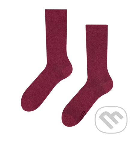 Ponožky z recyklovanej bavlny Burgundy, Dedoles, 2020