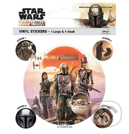 Vinylové samolepky Star Wars: Mandalorian - 