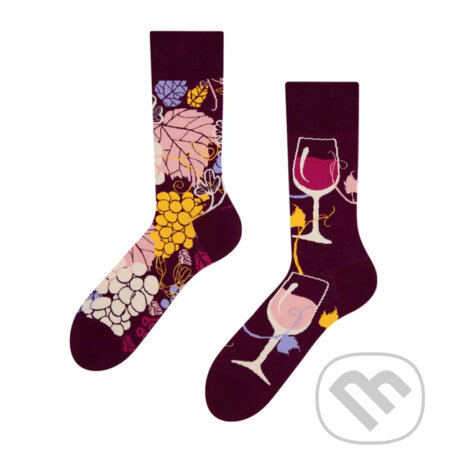Veselé ponožky Červené víno, Dedoles, 2020