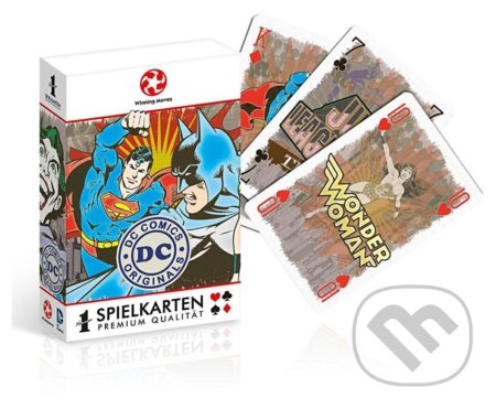 Hrací poker karty DC Originals: Winning Moves (9 x 6 x 2 cm), DC Comics, 2020