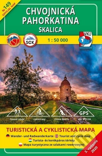 Chvojnická pahorkatina, Skalica 1 : 50 000 (149 Turistická a cyklistická mapa)