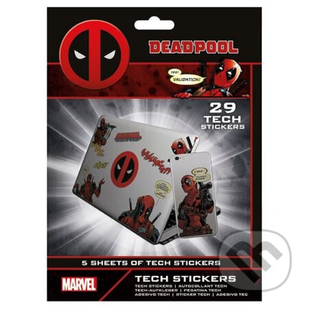 Sada vinylových samolepek Deadpool - Merc With A Mouth (29 ks)