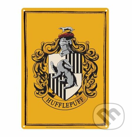 Plechová cedule Harry Potter - Hufflepuff, Fantasy