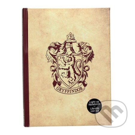 Zápisník Harry Potter - Nebelvír, svítící, Fantasy, 2020