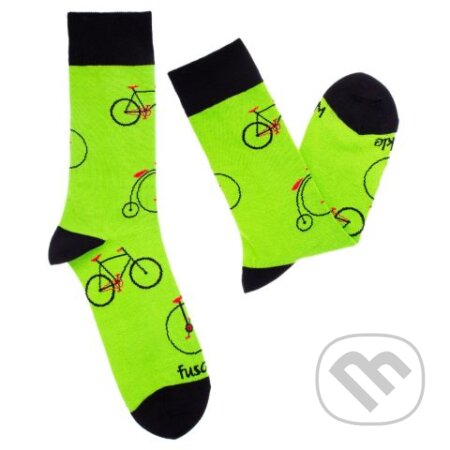 Ponožky Cyklista retro zelený, Fusakle.sk, 2018