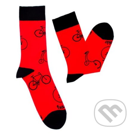 Ponožky Cyklista retro červený M, Fusakle.sk, 2018
