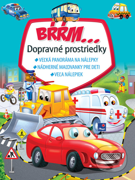 Brrm - Dopravné prostriedky - kniha z kategorie Samolepky