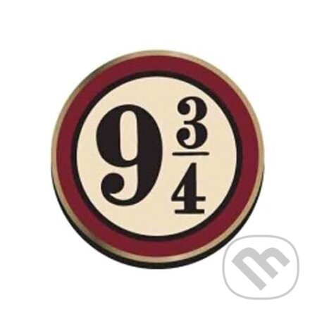 Kovový odznak Harry Potter - Nástupiště 9 3/4