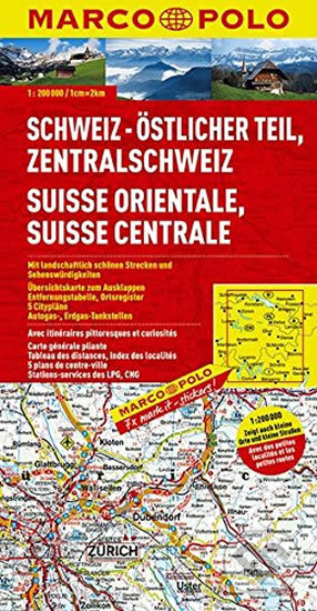 Švýcarsko 2 - východ/mapa, Marco Polo, 2019
