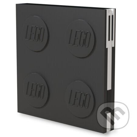 LEGO Zápisník s gelovým perem jako klipem - černý