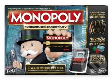 Monopoly elektronické bankovníctvo, Hasbro, 2020