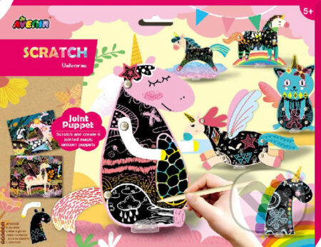 Pohyblivé škrabací obrázky - Jednorožci - hra z kategorie Vzdělávací hry