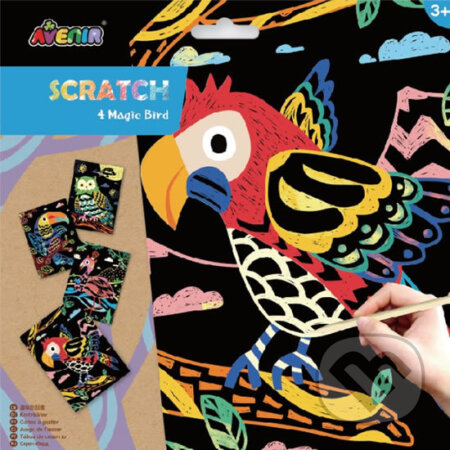 Škrabací obrázky - Ptáci - hra z kategorie Vzdělávací hry